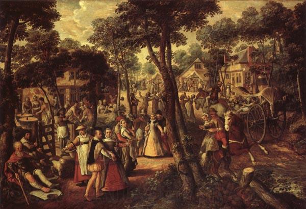 Joachim Beuckelaer A Village Celebration Spain oil painting art